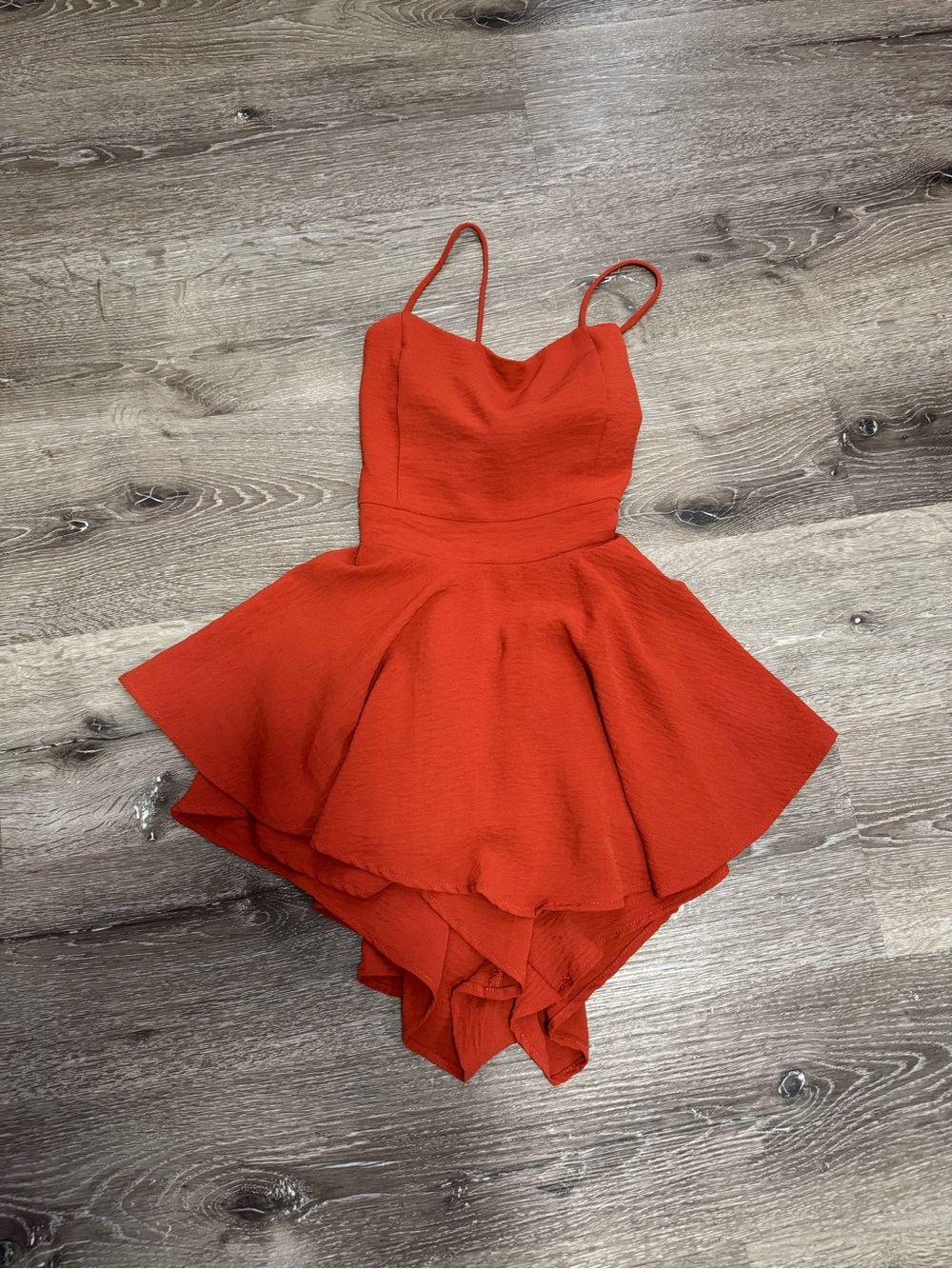 Orange lovely day romper/dress